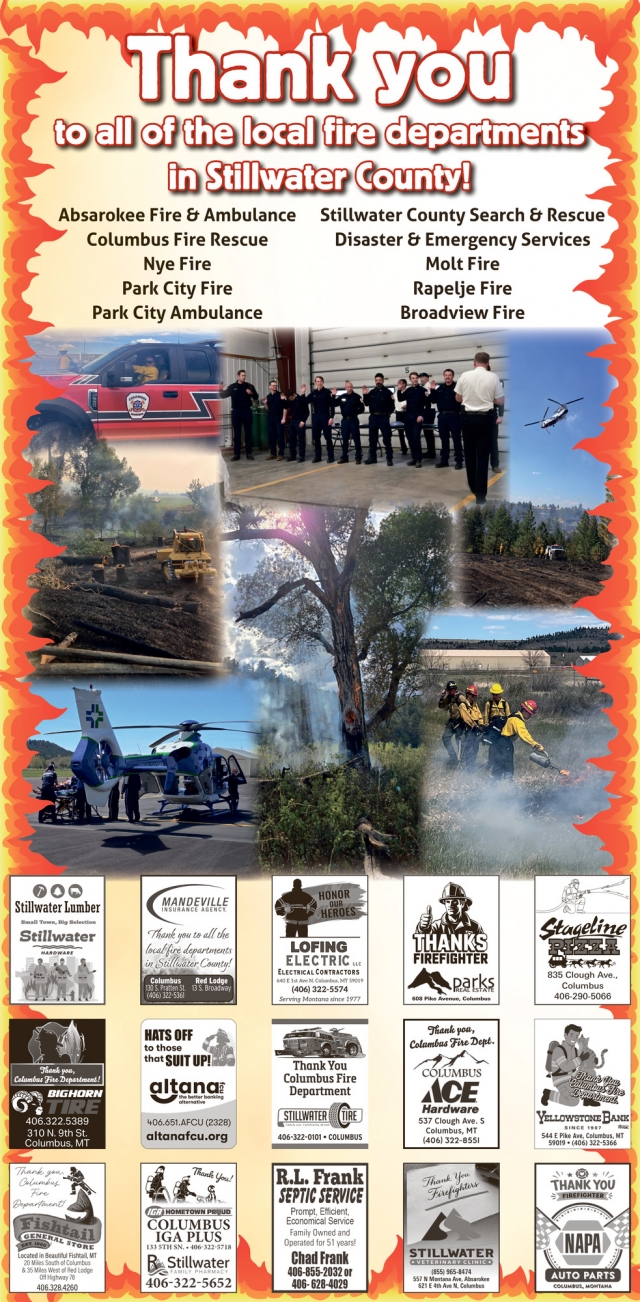 Notice of Voting System Diagram and Sample Ballots, Stillwater County Local Fire Departments