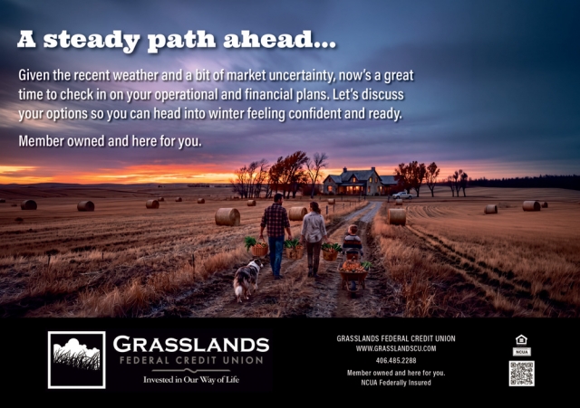 Financing Built for Farmers, Grasslands Federal Credit Union, Circle, MT