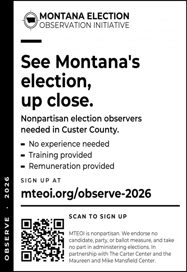 Election Observer, Montana Election Observation Initiative, Billings, MT