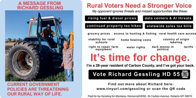 Vote for a Stronger Voice, Richard Gessling