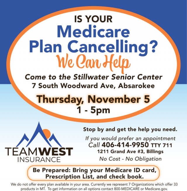Medicare We Can Help, Team West Insurance, Billings, MT