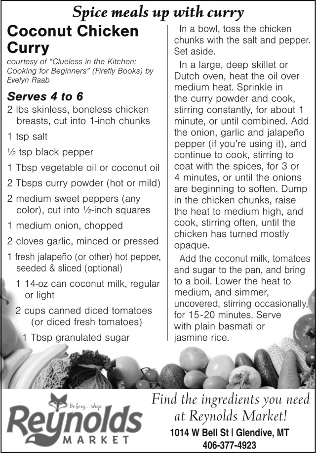 Shop the Ingredients Today, Reynolds Market, Sidney, MT