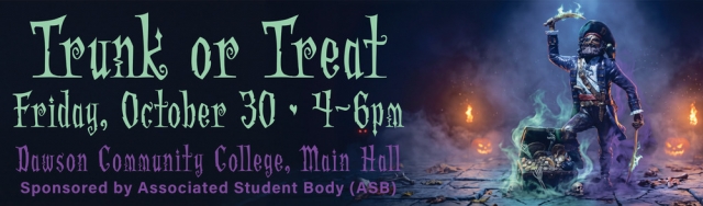 Family Halloween Night, Trunk or Treat - Oct. 30, 2026, Glendive, MT