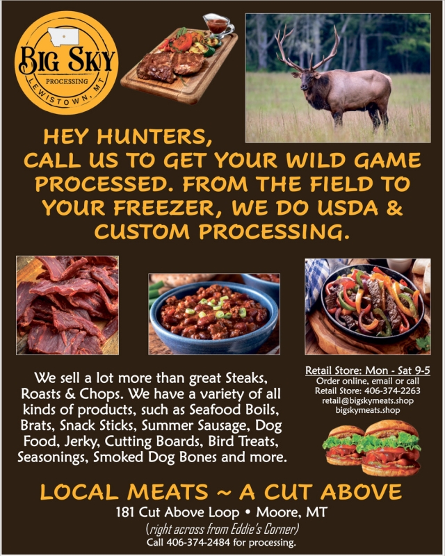 Meat Processing for Ranchers, Big Sky Processing, Moore, MT