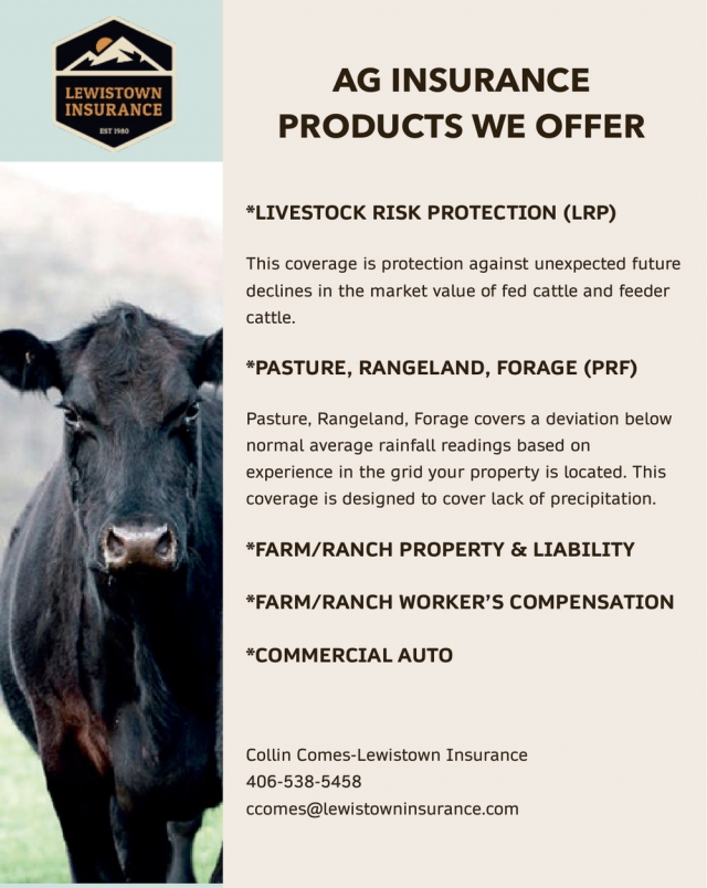 Insure Your Ranch Today, Lewistown Insurance, Lewistown, MT