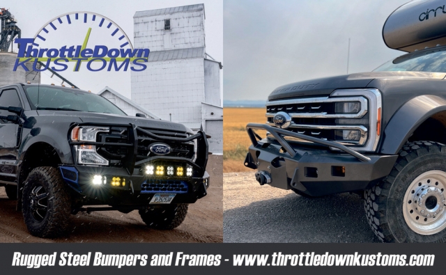 Rugged Steel Truck Bumpers, ThrottleDown Kustoms, Moore, MT