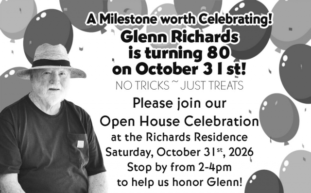 Happy 80th Birthday, Glenn Richards
