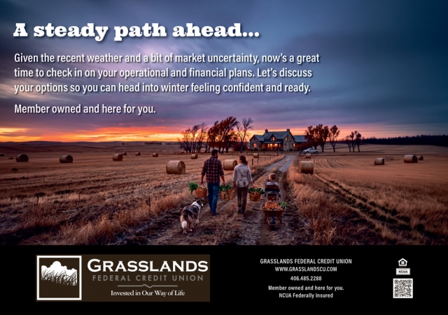 Financing Built for Farmers, Grasslands Federal Credit Union, Circle, MT