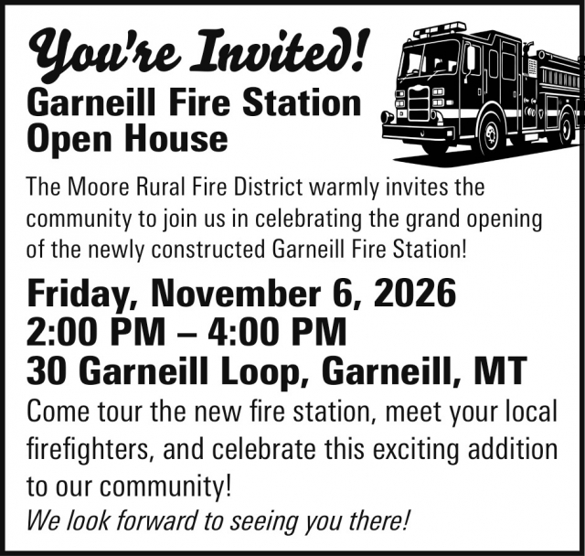 Grand Opening Open House, Moore Rural Fire District