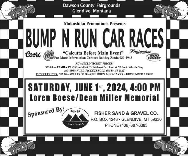 Calcutta Before Main Event, Bump N Run Car Races (June 1, 2024)