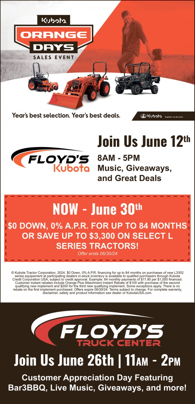 Year's Best Selection., Floyd's Truck Center