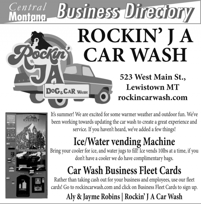 Ice Vending, Rockin' JA Car & Dog Wash, Lewistown, MT