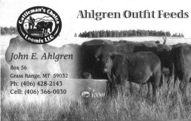 John E. Ahlgren, Ahlgren Outfit Feeds, LLC
