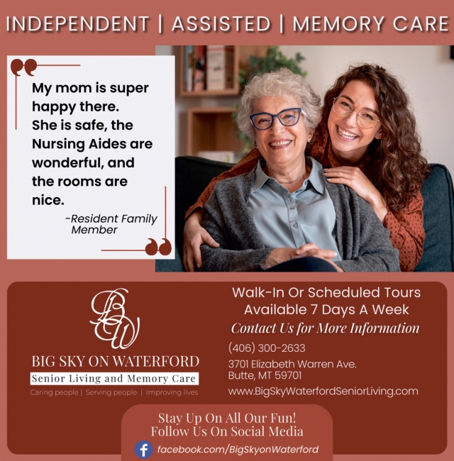 Memory Care, Big Sky on Waterfront