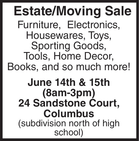 Estate/Moving Sale, 24 Sandstone Court, Columbus