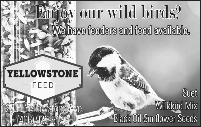 Enjoy Our Wild Birds?, Yellowstone Feed, Big Timber, MT