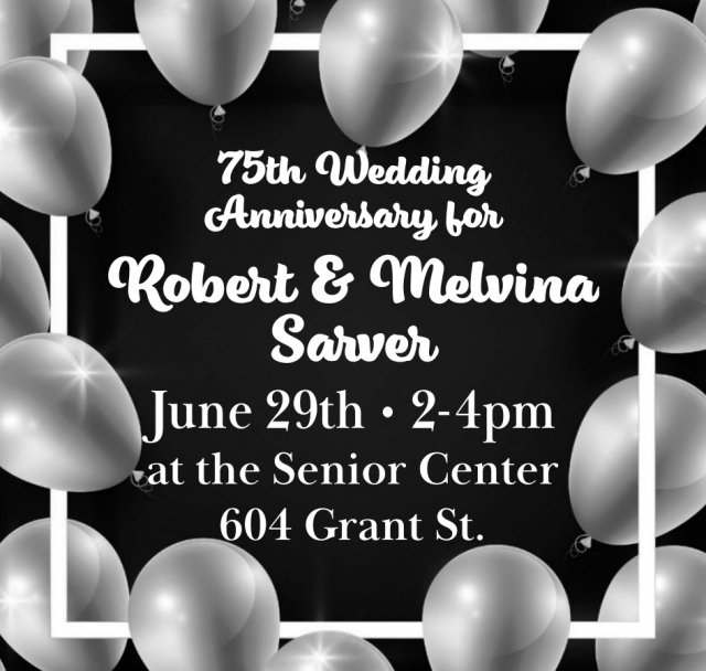 Wedding Anniversary, 15th Wedding Anniversary for Robert & Melvina Sarver