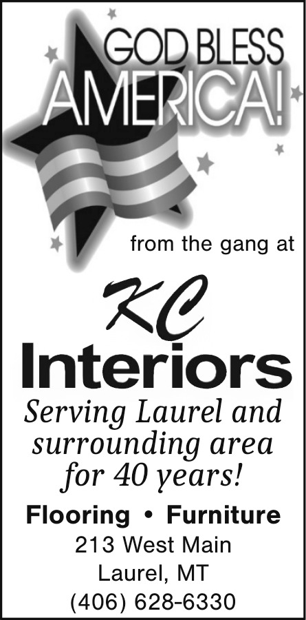 God Bless America, KC Interiors, LLC, Laurel, MT