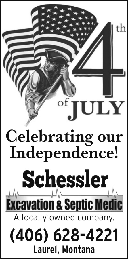 Celebrating Our Independence!, Schessler Excavation & Septic Medic, Laurel, MT