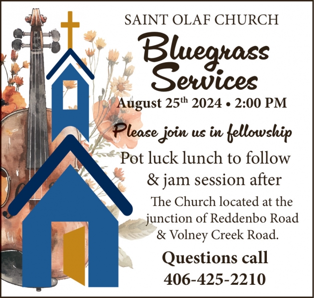 Bluegrass Services, Saint Olaf Church - Red Lodge, Red Lodge, MT