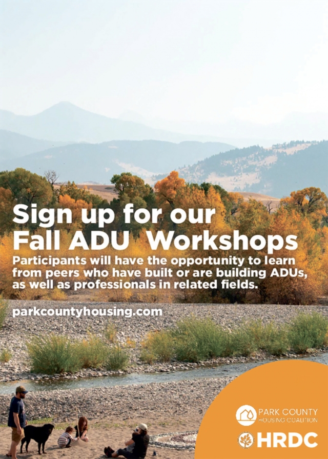 Sign Up for Our Fall ADU Workshops, HRDC, Livingston, MT