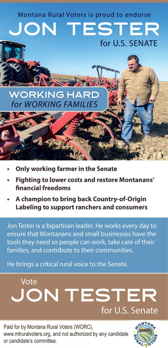 Working Hard for Working Families, Montana Farmers Union, Great Falls, MT