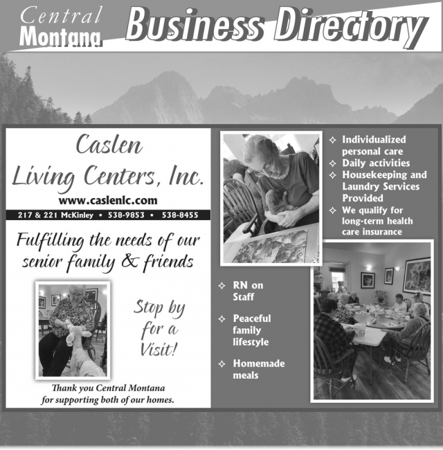 Business Directory, Caslen Living Centers Inc, Billings, MT