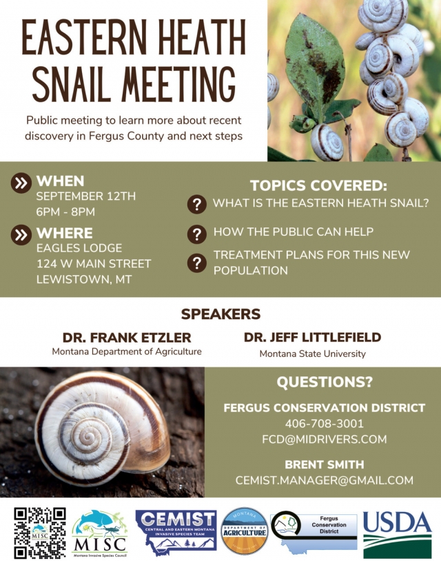 Public Meeting, Eastern Heath Snail Meeting (September 12, 2024)