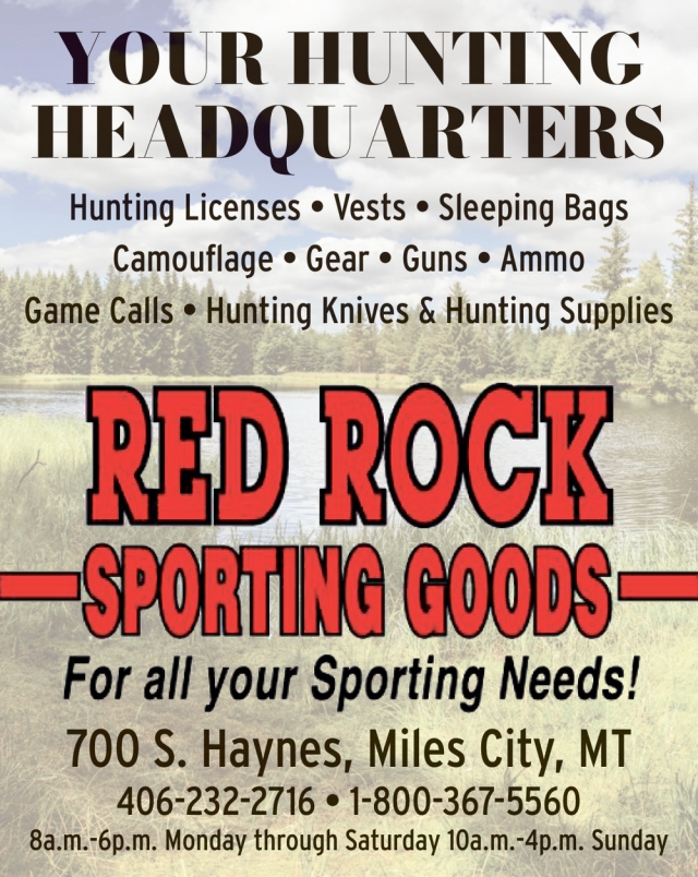 Your Hunting Headquarters, Red Rock Sporting Goods