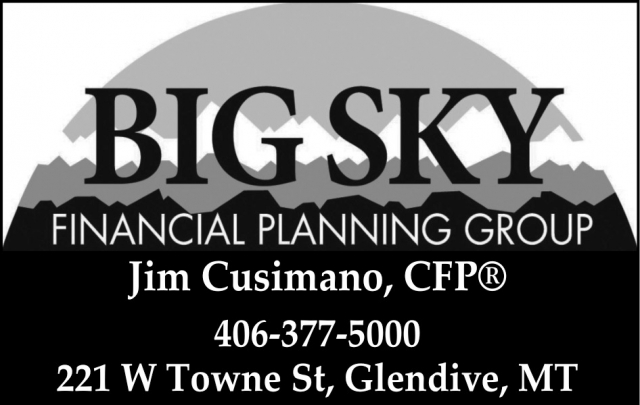 Financial Planning, Jim Cusimano - Big Sky Financial Planning Group, Glendive, MT