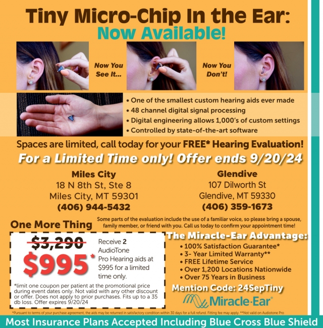 Looking for Qualified People to Test Latest Product,  Miracle-Ear / Miles City - Glendive, Glendive, MT