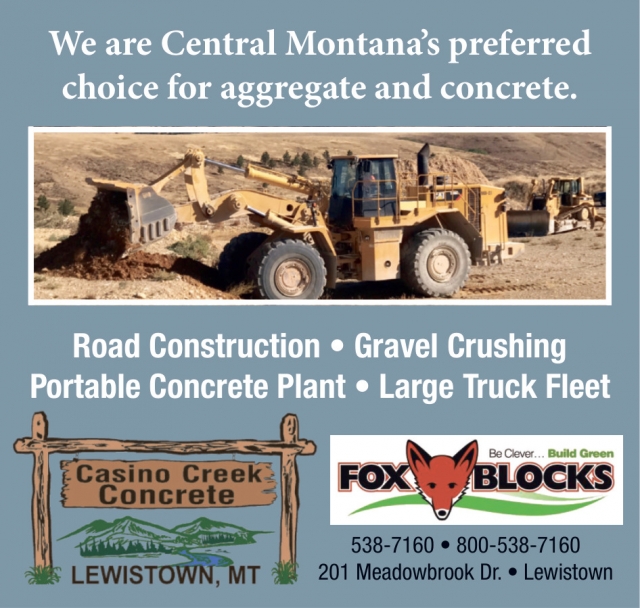 Road Construction, Casino Creek Concrete