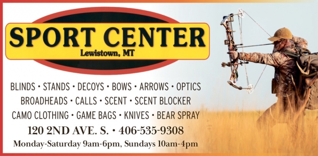 Blinds, Sport Center - Lewiston, Lewistown, MT