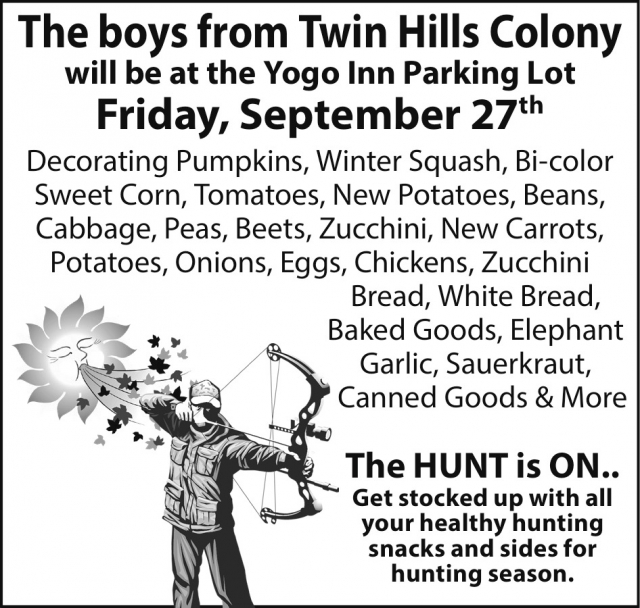 The Hunt Is On, Twin Hills Colony at The Yogo Inn Parking Lot (April 5, 2024), Lewistown, MT