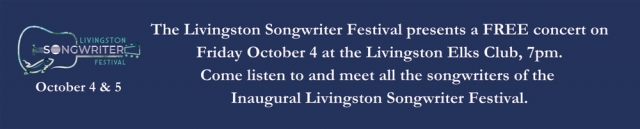 Free Concert, Livingston Songwriter Festival (October 4-5, 2024)