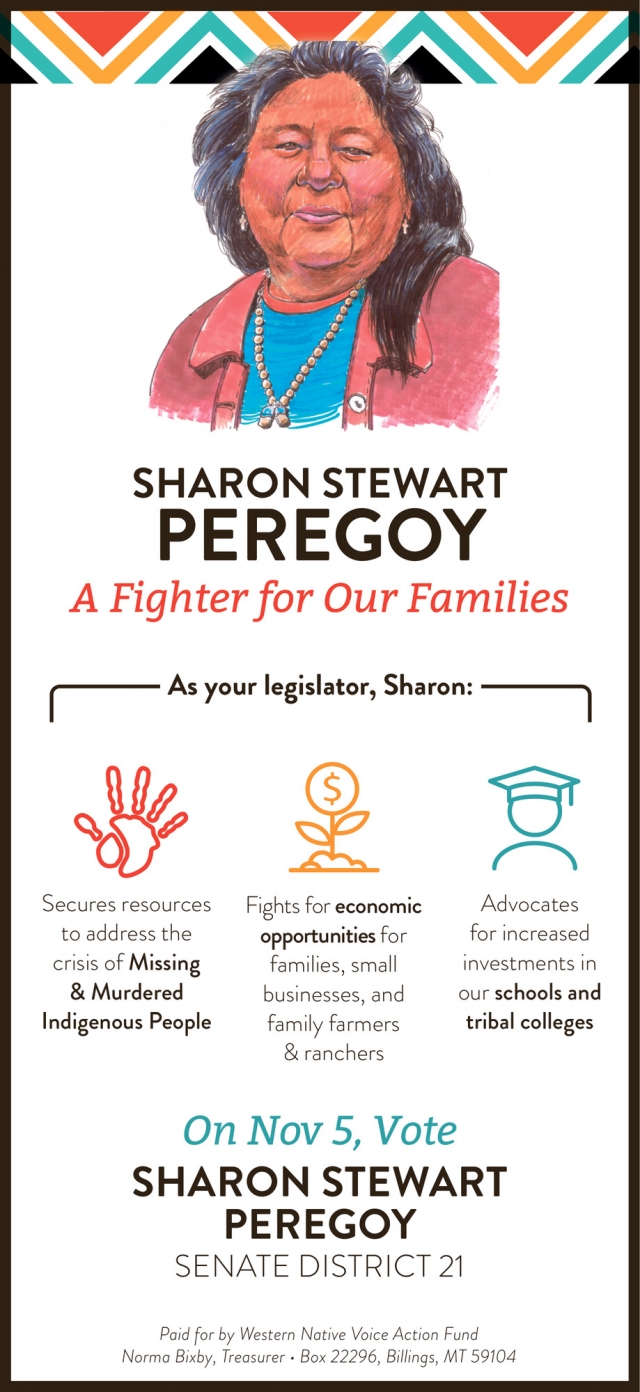 a Fighter for Our Families, Sharon Stewart Peregoy