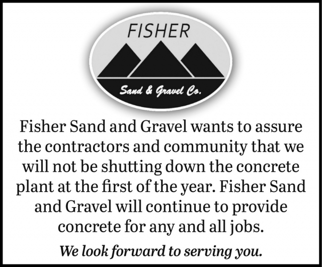 Concrete for Any and All Jobs, Fisher Sand & Gravel Co, Glendive, MT