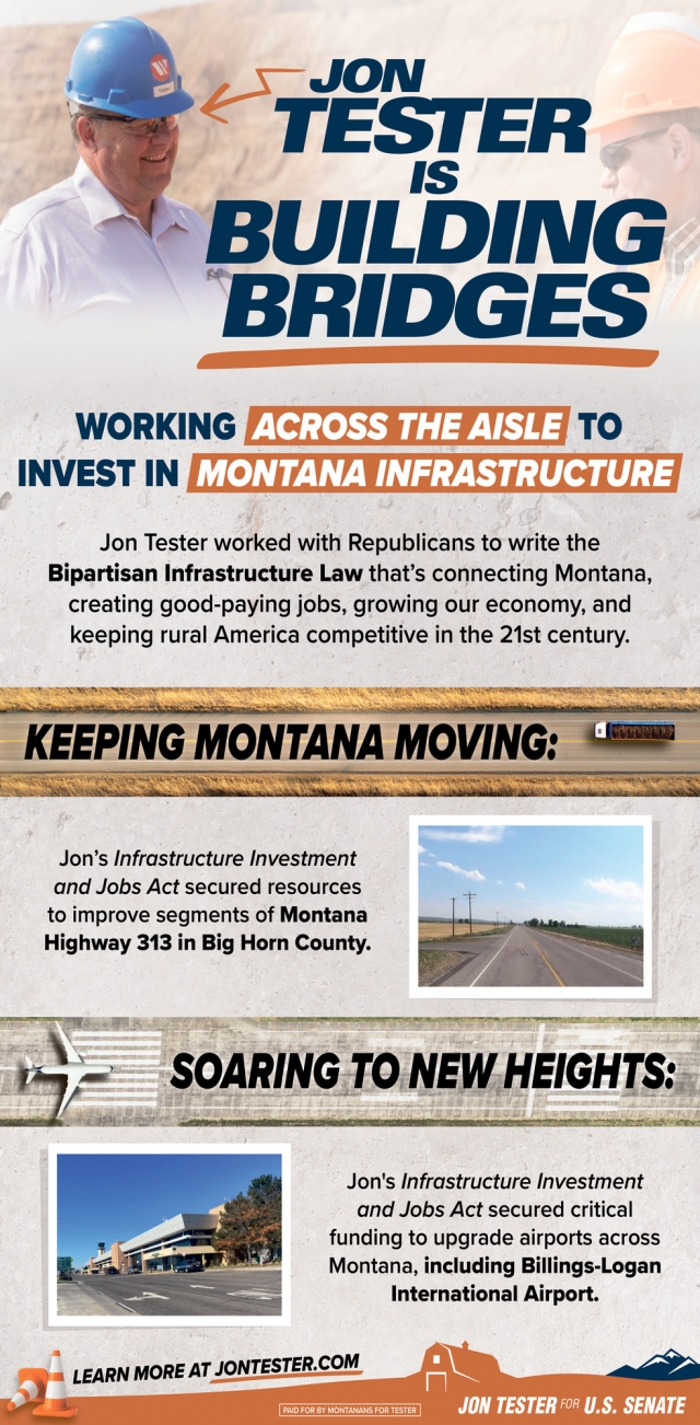 Jon Tester Is Building Bridges, Jon Tester, Helena, MT