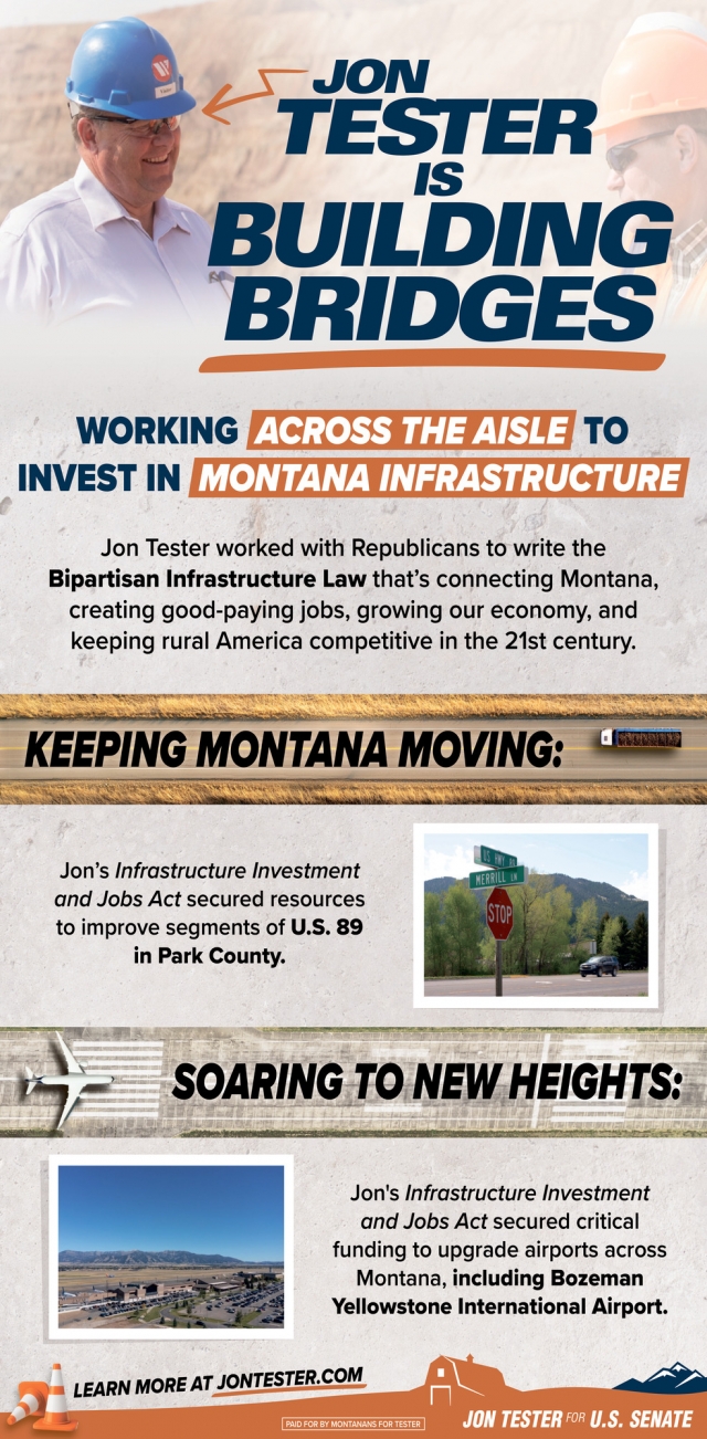 Jon Tester Is Building Bridges, Jon Tester, Helena, MT