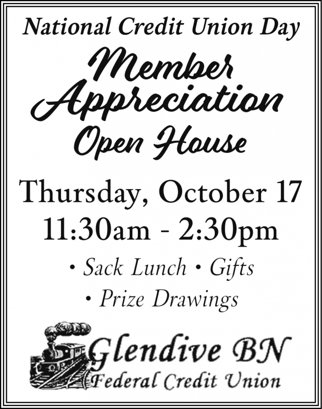 Member Appreciation Open House, Glendive BN Federal Credit Union