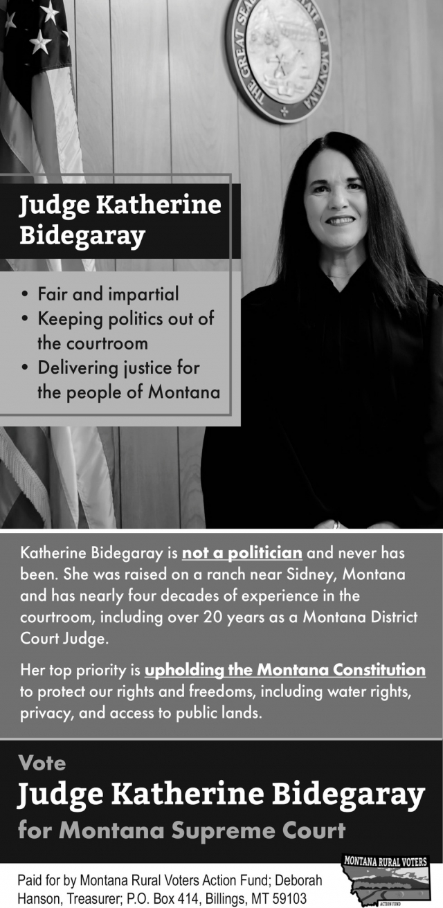 Fair and Impartial, Judge Katherine Bidegaray, Billings, MT