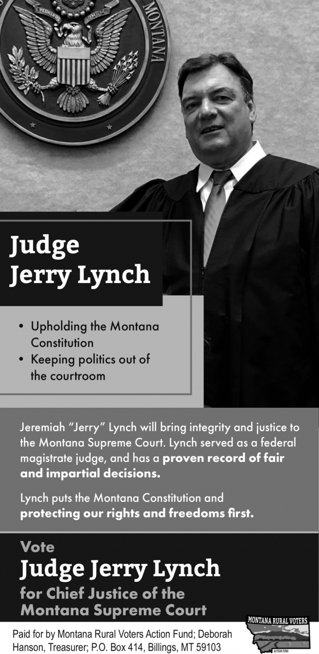 Upholding the Montana Constitution, Judge Jerry Lynch, Billings, MT