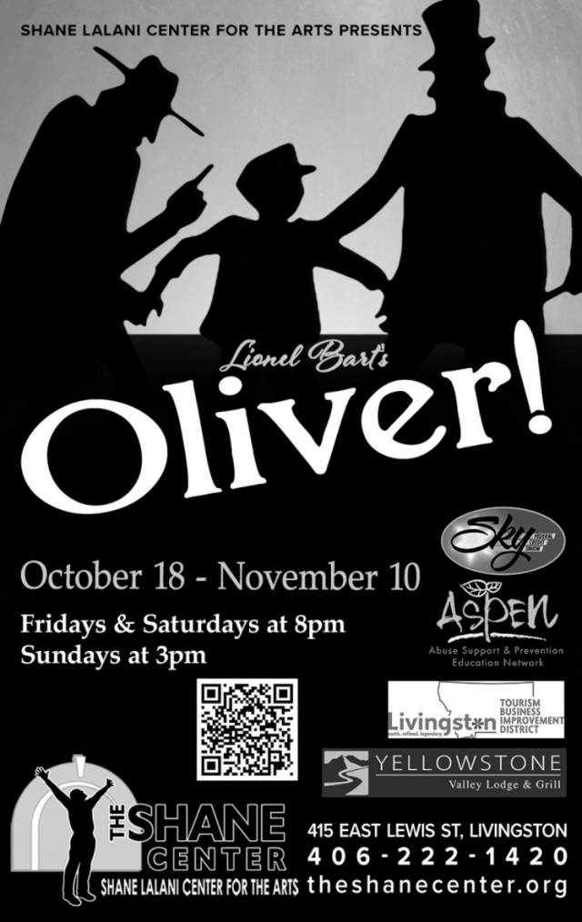 Lionel Bart's Oliver!, The Shane Center, Livingston, MT