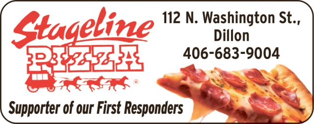 Supporter of Our First Responders!, Stageline Pizza, Columbus, MT