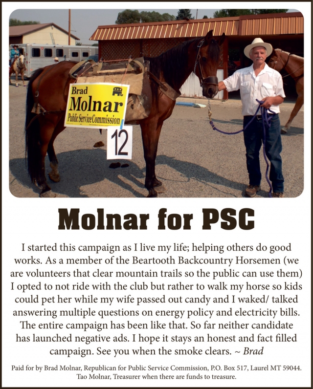 Molnar for PSC, Brad Molar