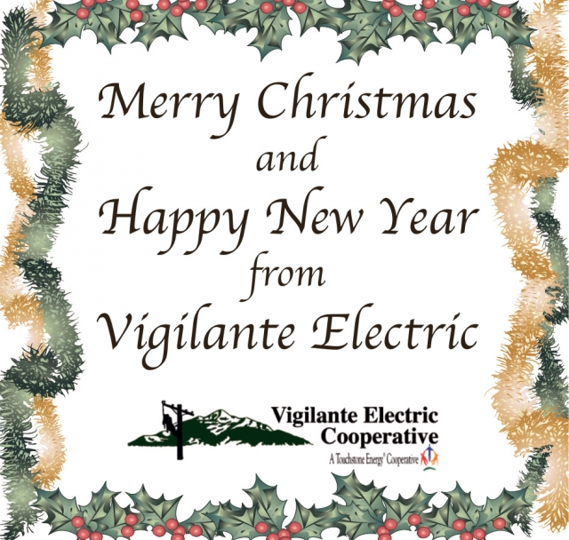 Merry Christmas, Vigilante Electric Cooperative, Dillon, MT