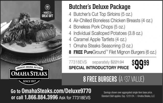 Butcher's Deluxe Package, Omaha Steaks