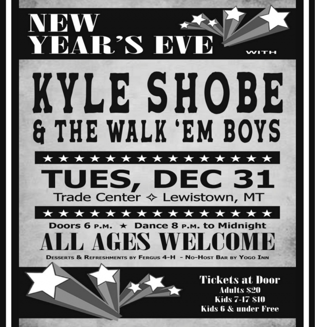 New Year's Eve, Kyle Shobe & The Walk 'Em Boys (December 31, 2024)