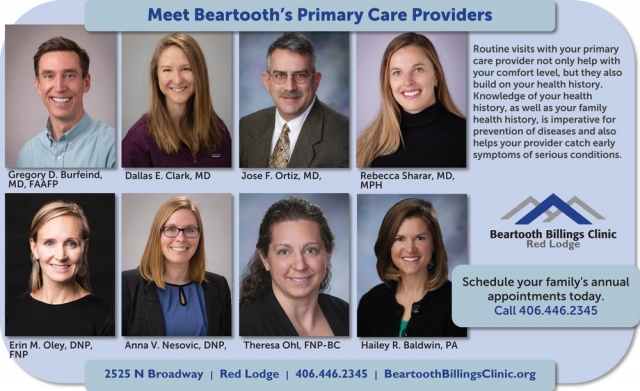 Meet Beartooth's Primary Care Providers, Beartooth Billings Clinic, Red Lodge, MT