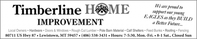 Home Improvement, Timberline Home Improvement, Lewistown, MT